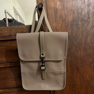 NWOT RAINS Backpack, Micro Size in Taupe